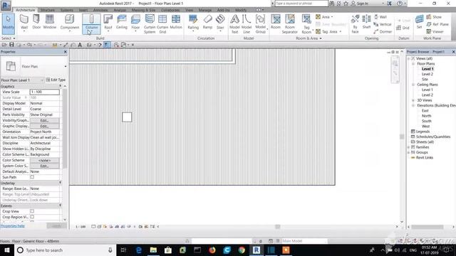Placing component and column REVIT PART 6 смотреть онлайн