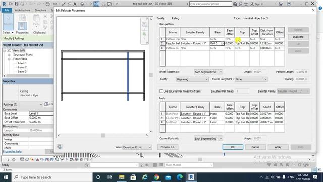 Video 15 part 2- Revit Edit Railings - Balusters - Posts - Justification смотреть онлайн