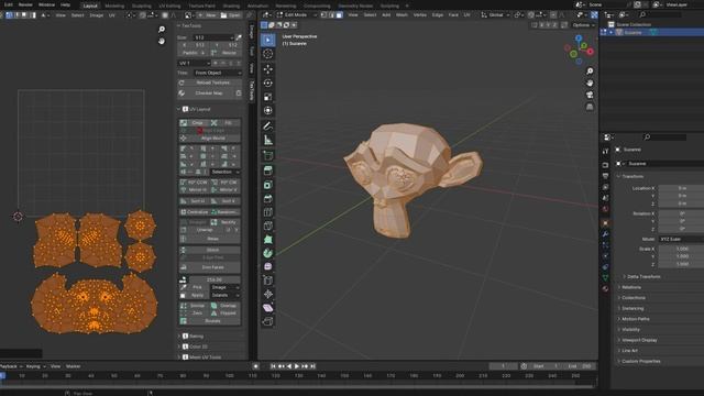 TexTools blender UV Layout Crop 枠内にUVを収める смотреть онлайн
