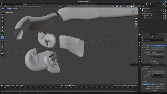 Curve Magic: Decoding Blender 4.0's Bézier vs. NURBS смотреть онлайн