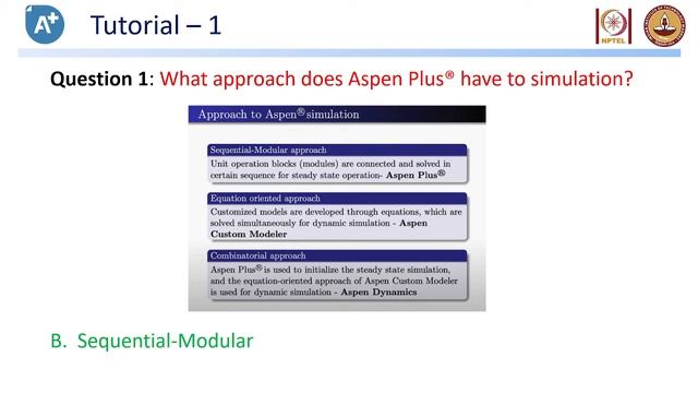 Aspen Plus® simulation software a basic course for beginners Week 1 Tutorial session смотреть онлайн