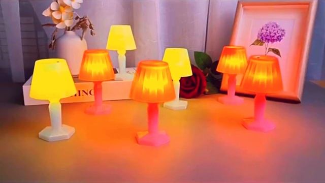 Mini Room Decoration Table Lamp Romantic Night LIght Set Macaron Candy Portable Corporate Gift смотреть онлайн