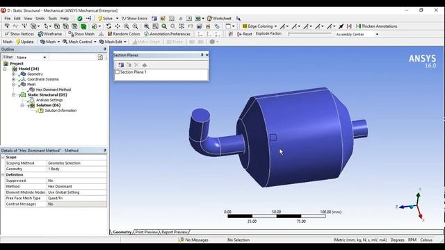 ANSYS Meshing - Sweep Method & Multi-zone Method - 19 смотреть онлайн