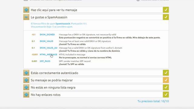 Como comprobar la calidad del correo evitando que sea considerado spam смотреть онлайн