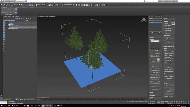 Animating trees in max tutorial, 3ds MAX & Fstorm render смотреть онлайн