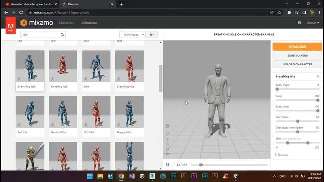 How I made an animated Mixamo character speech in Unity! смотреть онлайн