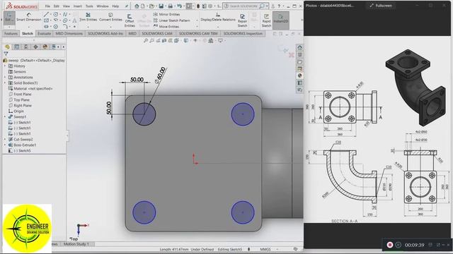 Solidworks Tutorial for Beginners Part-05 #CADD #CAD #CAM #solidworks #tutorial #beginners #design смотреть онлайн