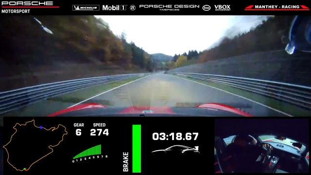 Porsche 911 GT2 RS MR sets new record for fastest street-legal car at the Nurburgring смотреть онлайн
