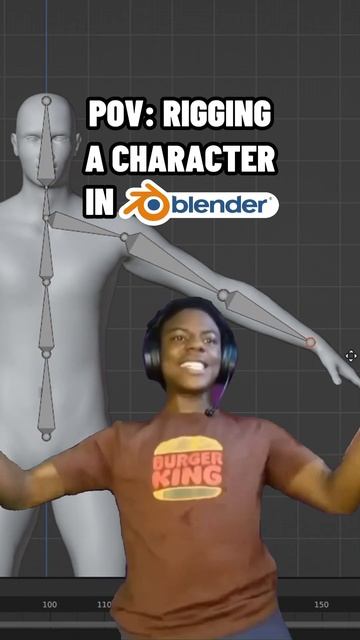 Rigging in blender be like.. #blender #3d смотреть онлайн