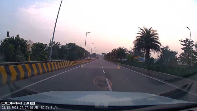 DDPAI Z50 4K Dashcam | Front Camera Footage | Ayodhya | 15 August 2023 смотреть онлайн