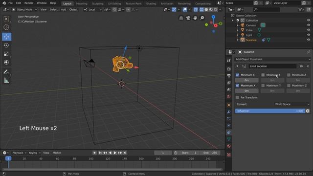 Copy Limit Constraint - Blender 2.80 Fundamentals смотреть онлайн