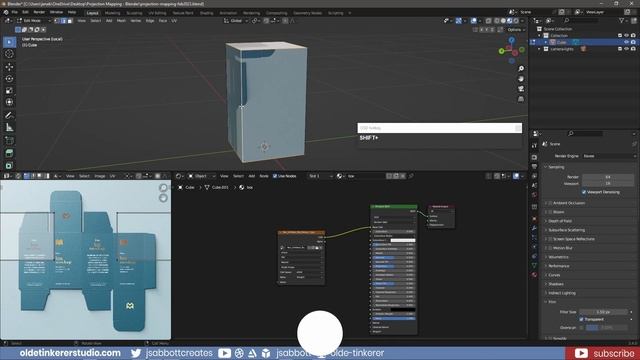 How to Make Props Using Projection Mapping in Blender 3.4 | #3dmodeling #textures смотреть онлайн