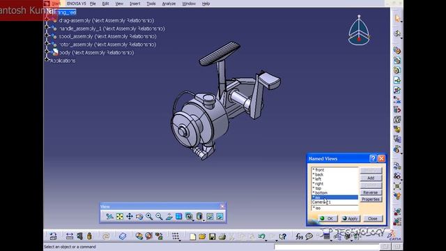 CATIA v5 | DASSAULT SYSTEMES | Walkthrough Part - 80 | CUSTOM VIEW POSITIONS смотреть онлайн