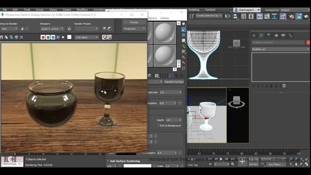3DS Max Arnold Glass Material Tutorial смотреть онлайн