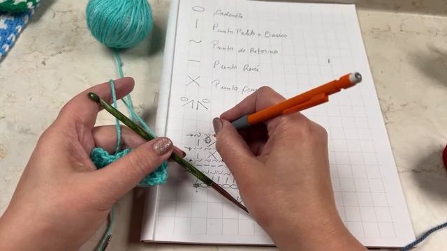 CROCHET TUNECINO Símbolos Cómo leer gráficos ( vídeo en vivo) Clase #10 смотреть онлайн
