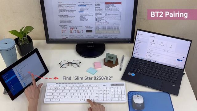 Genius Wireless Bluetooth keyboard and mouse combo SlimStar8230 (4K UHD) смотреть онлайн