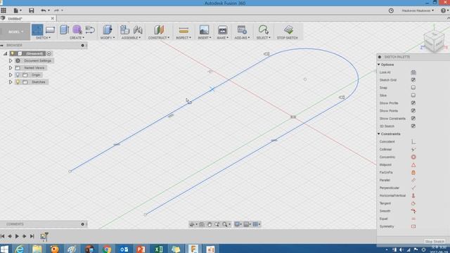 Fusion360 Create Tab Sweep смотреть онлайн