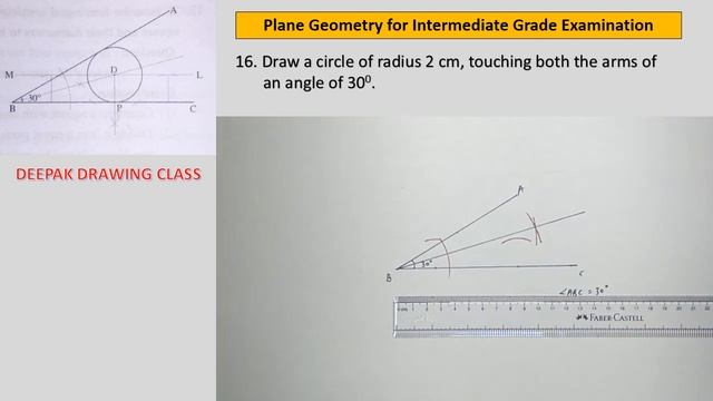16 Inscribe a circle of given radius to touch two converging lines - Intermediate Plane Geometry смотреть онлайн