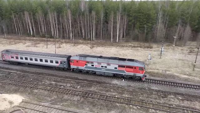 The sound of a passing train | Звук проезжающего короткого поезда смотреть онлайн