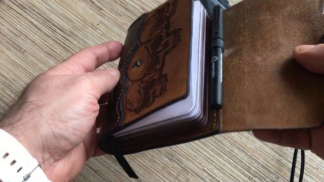 Блокнот ручной работы с обложкой из кожи смотреть онлайн