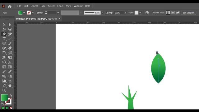 How to Draw a Tree Vector Image in Adobe Illustrator | Easy and simple смотреть онлайн