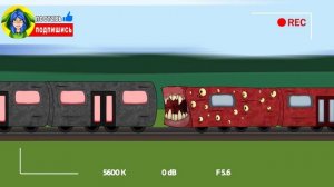 БИТВА ПОЕЗДОВ ПОЖИРАТЕЛЕЙ КРАСНЫЙ ПРОТИВ ЧЕРНОГО! ► ПАРОДИЯ ПЕСНЯ train eater Анимации
