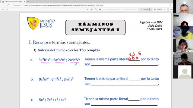 Términos Semejantes - Reducción de T.S. - Álgebra - Aula Delta смотреть онлайн