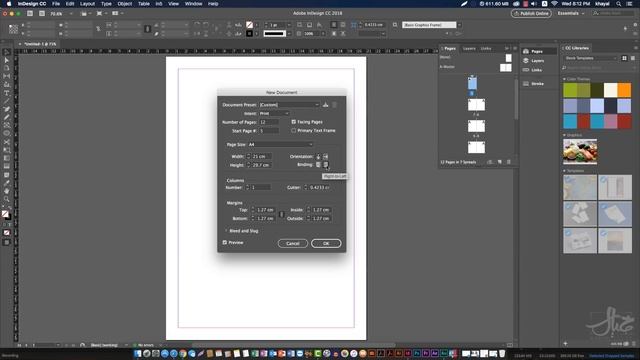 4 - انشاء ملف جديد برنامج الانديزاين :: Adobe InDesign CC 2018 смотреть онлайн