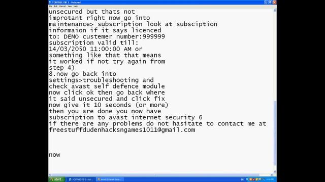 Avast Internet Security License till 2050 смотреть онлайн