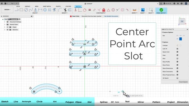 Fusion 360 Beginner Tutorial Sketch Overview смотреть онлайн