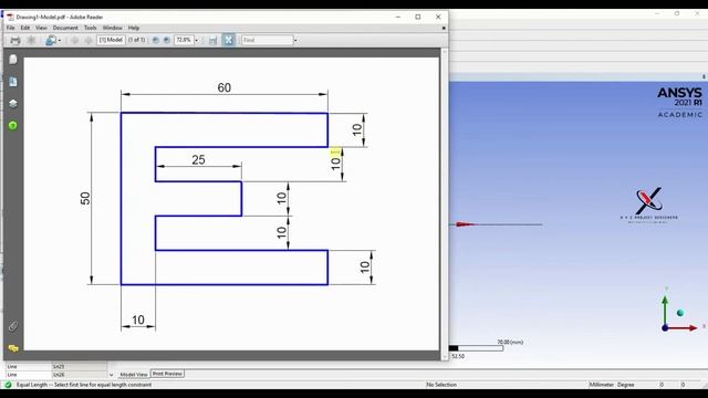 ANSYS Step by Step Tutorial മലയാളം Part:5 2D Drawing смотреть онлайн