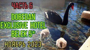 🌞6.   Dobedan Exclusive Hotel 5*. Последствия шторма, пляж. Артем закаляется. Лебедята.. Турция