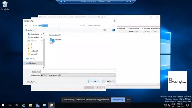 Enterprise Subordinate Certificate Authority - Windows server 2019 смотреть онлайн