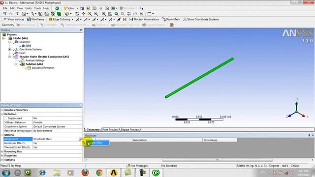 Ansys 14 simulate electric current in wire of copper смотреть онлайн