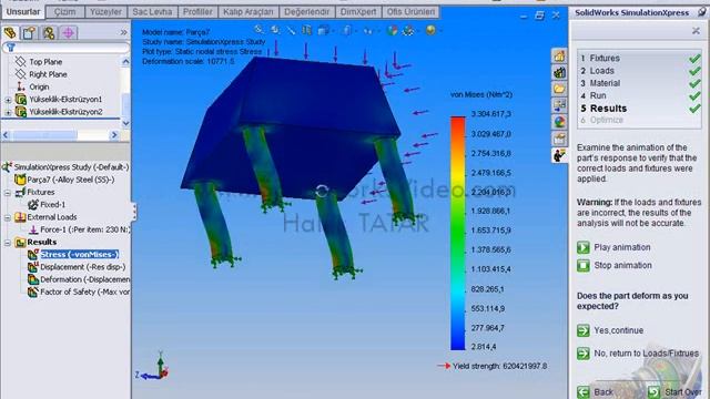 Solidworks Ders - 278 Simulation Express смотреть онлайн