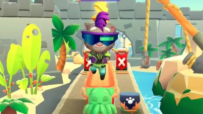 Панк Том в мире пиратов Talking Tom Time Rush | Мультфильм бегалки для детей смотреть онлайн