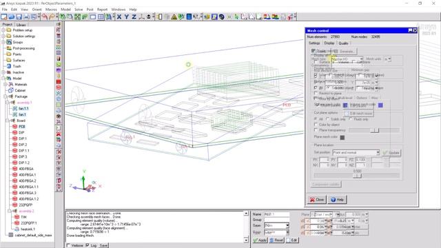 Apply Per Object Mesh Parameters in Classic Icepak and AEDT Icepak смотреть онлайн