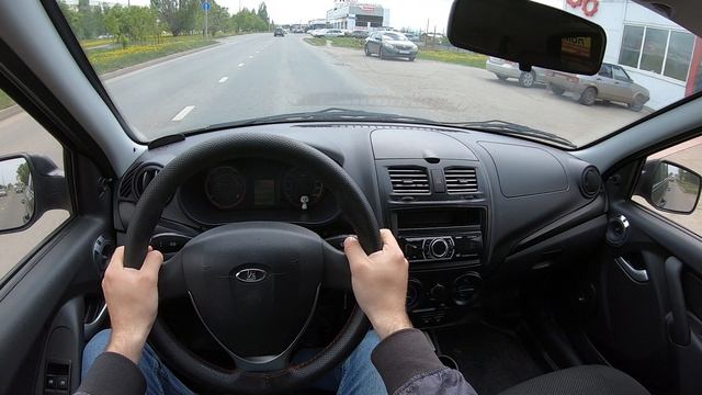 2016 LADA KALINA 1.6 POV TEST DRIVE