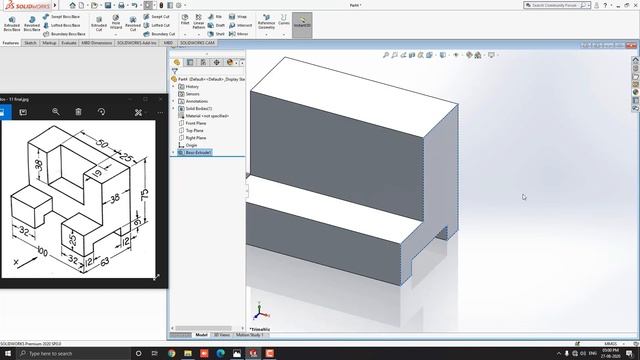 SolidWorks Tutorial For Beginners | Part Modeling Exercise - 11 смотреть онлайн