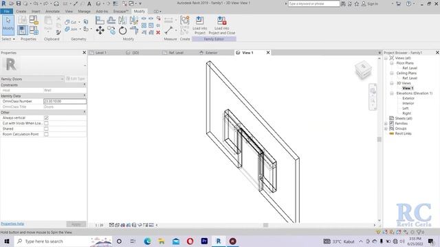 membuat pintu jendela dengan revit family смотреть онлайн