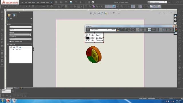 Solidworks Drawing - Flag Note смотреть онлайн