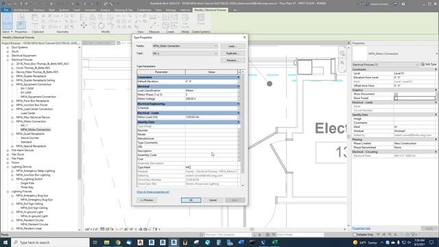 REVIT MEP Add Equipment and Motor Connections - Electrical Tutorial смотреть онлайн