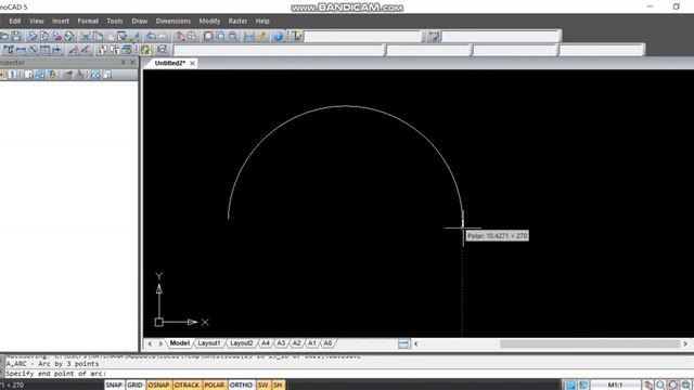 How to draw an Arc? | nanoCAD5 смотреть онлайн