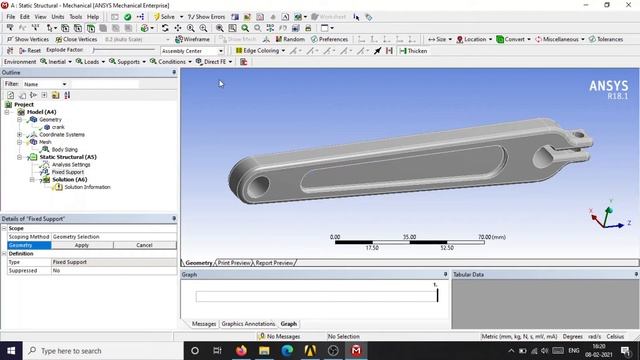 Analysis of Crank Arm of Bicycle- ANSYS смотреть онлайн