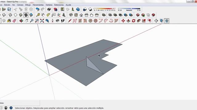 Como dibujar una cubierta en SketchUp 2015 - Iscarnet смотреть онлайн