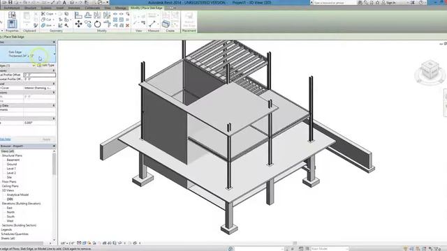 Revit Lesson 18 - Creating Thickened Slab смотреть онлайн
