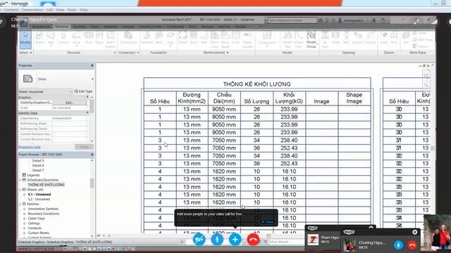 THẢO LUẬN REVIT 2017 BỐ TRÍ CỐT THÉP смотреть онлайн