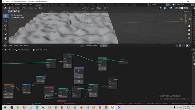 a road through procedural noise / geometry nodes / blender 3.4x branch смотреть онлайн
