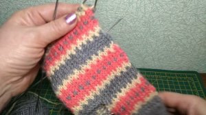 Вяжу РУКАВИЧКИ с ОРНАМЕНТОМ из остатков пряжи