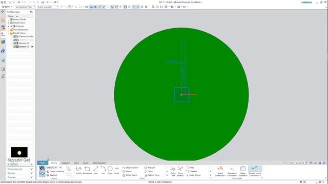 SIEMENS NX 11 - BRACKET DRUM - CONCRETE MIXER смотреть онлайн
